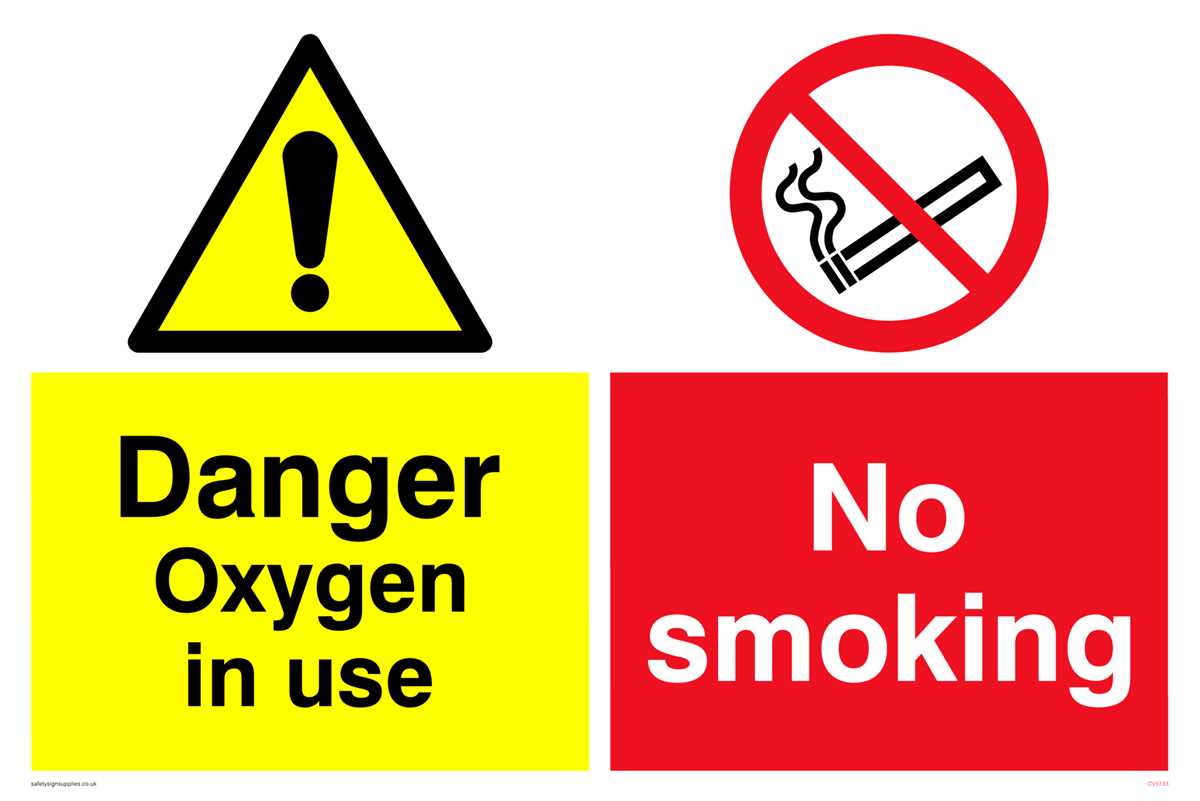oxygen in use sign printable