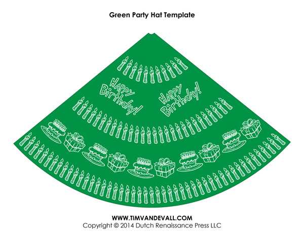 party hat template printable