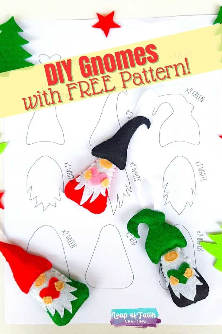 pattern printable gnome template pattern printable gnome template