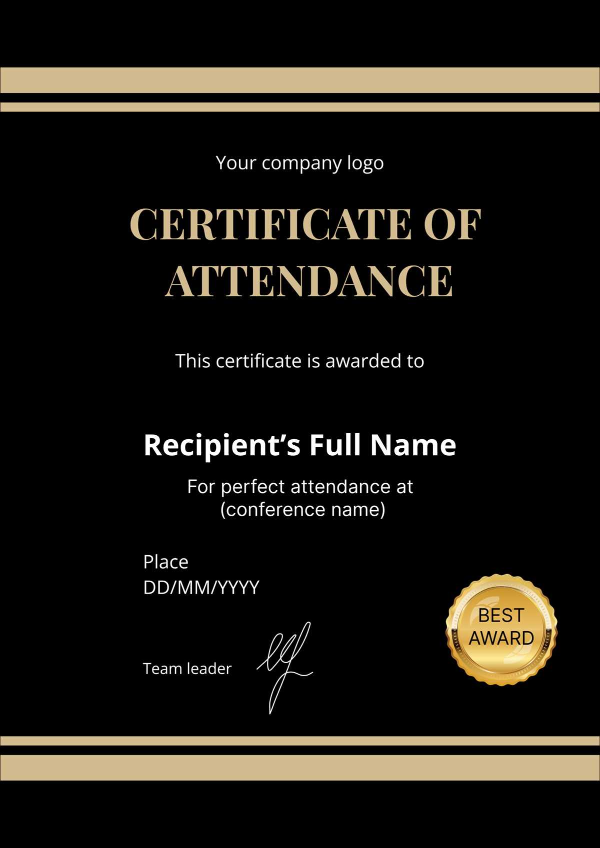perfect attendance certificate free printable perfect attendance certificate free printable