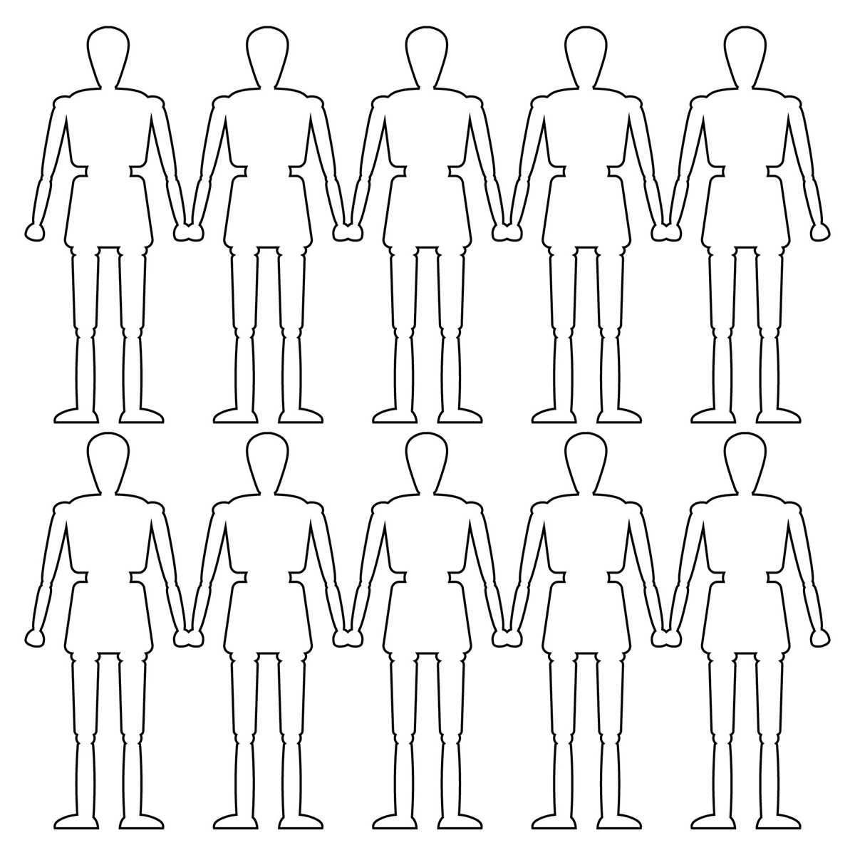 person cutout printable person cutout printable