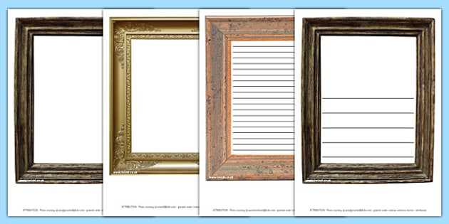 picture frame template printable picture frame template printable