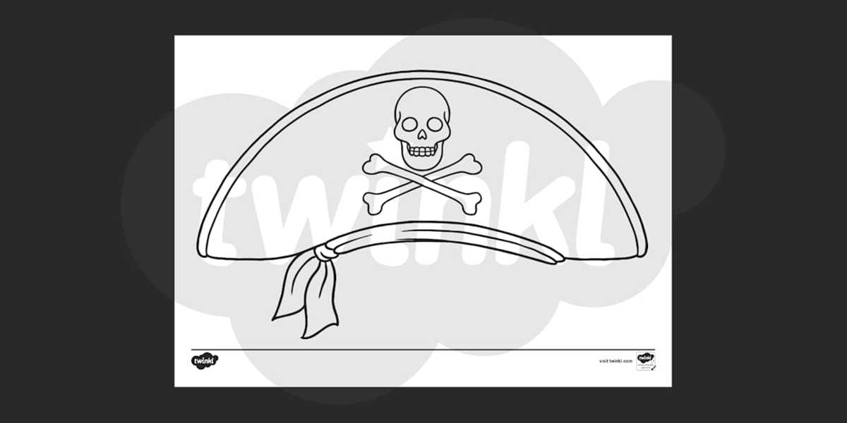 pirate hat pattern printable