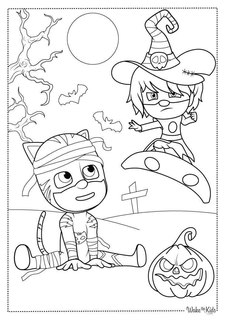 pj mask coloring pages printable