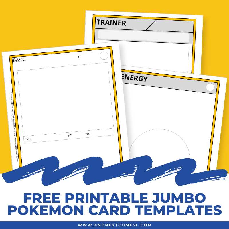 pokemon card template printable