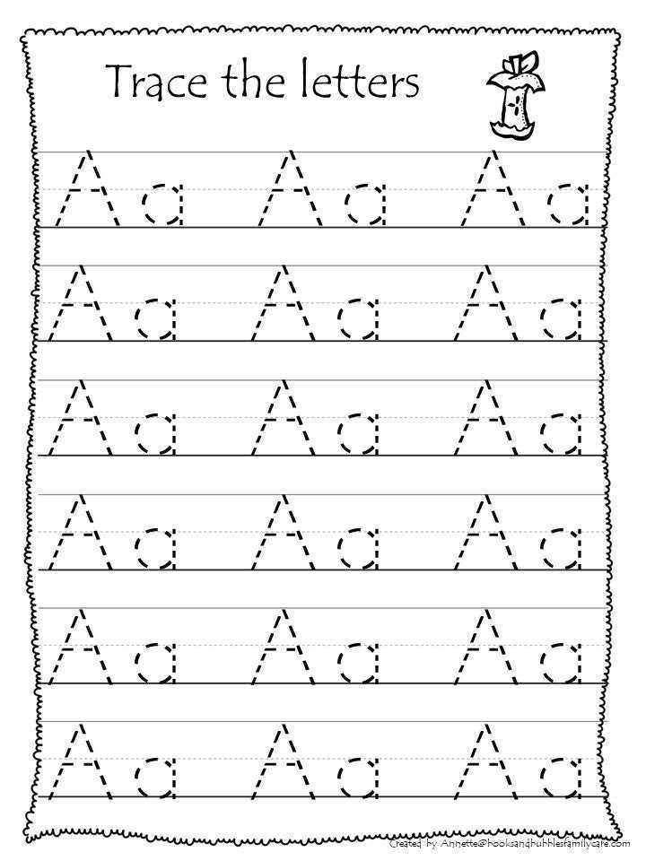pre k letter trace printables
