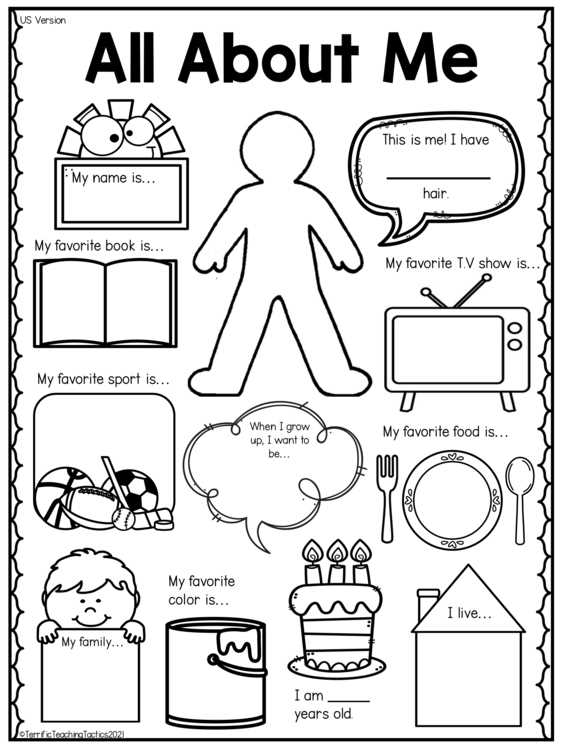 preschool all about me printables preschool all about me printables