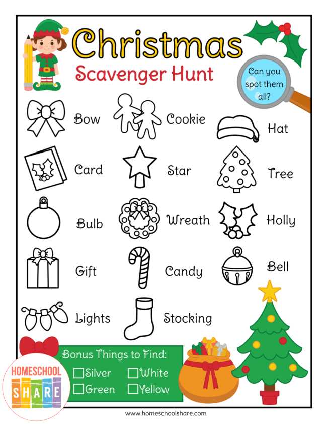 preschool christmas printables