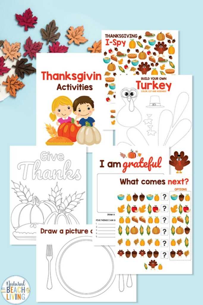 preschool thanksgiving printables free