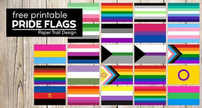 pride flag printable