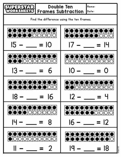 printable 10 frame printable 10 frame