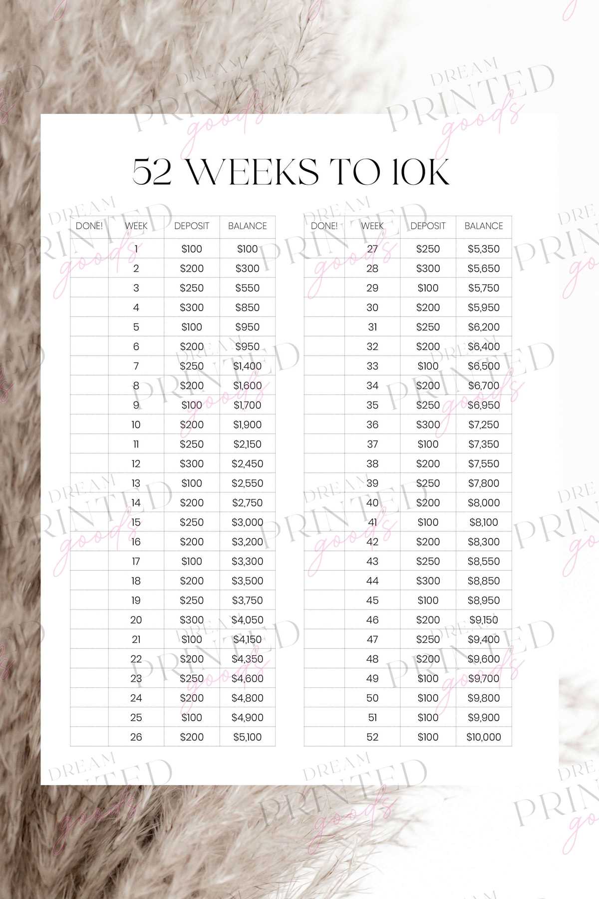 printable 10k savings challenge printable 10k savings challenge