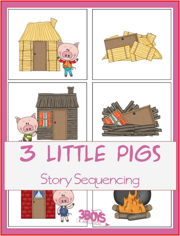 printable 3 little pigs story printable 3 little pigs story