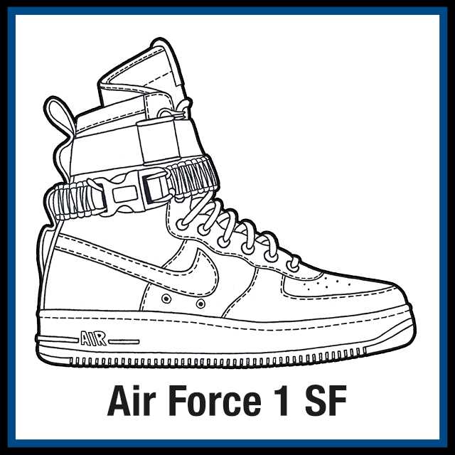 printable air force 1 template printable air force 1 template