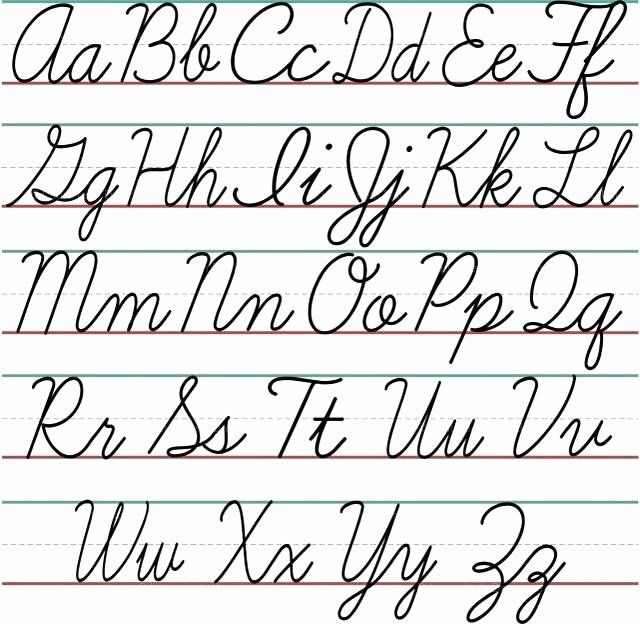 printable alphabet cursive printable alphabet cursive