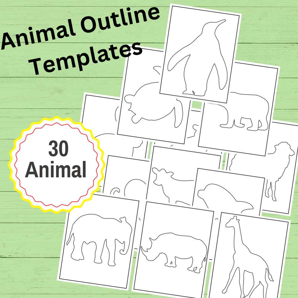 printable animal outlines printable animal outlines
