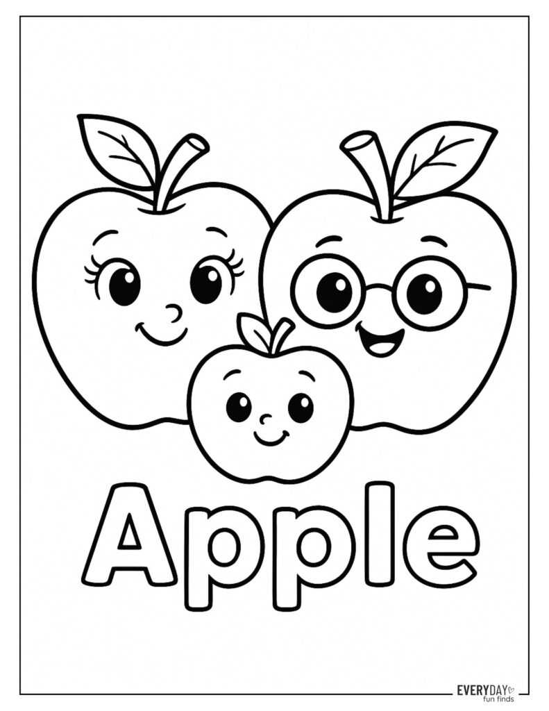 printable apple coloring sheet printable apple coloring sheet