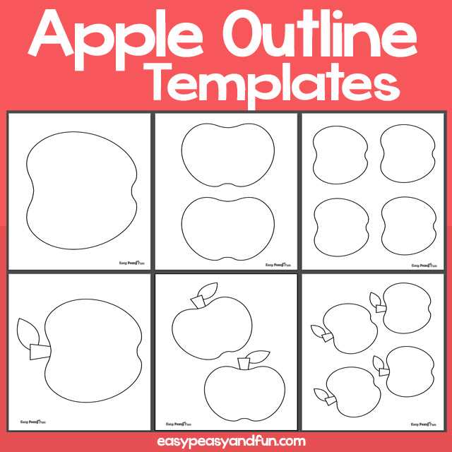 printable apple outline printable apple outline