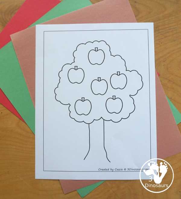 printable apple tree template printable apple tree template