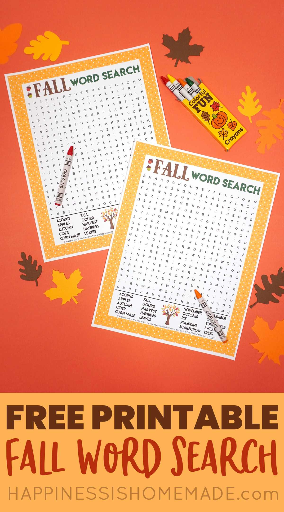 printable autumn word search printable autumn word search