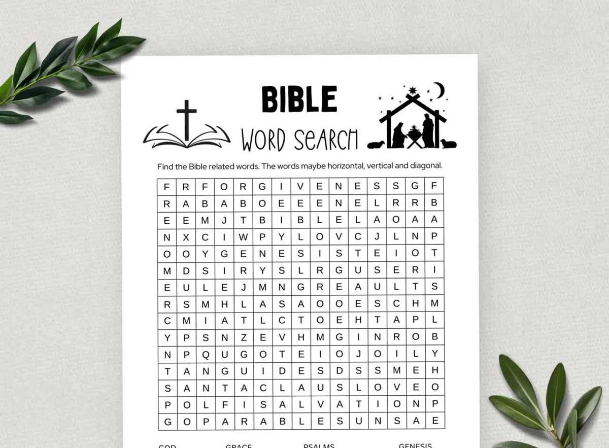 printable bible word search printable bible word search