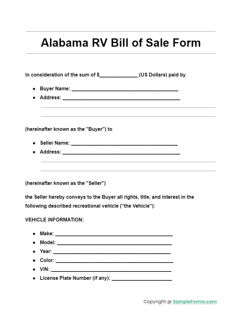 printable bill of sale car alabama printable bill of sale car alabama