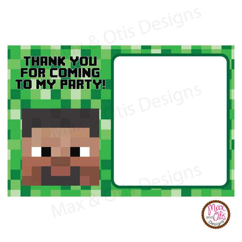 printable birthday cards minecraft