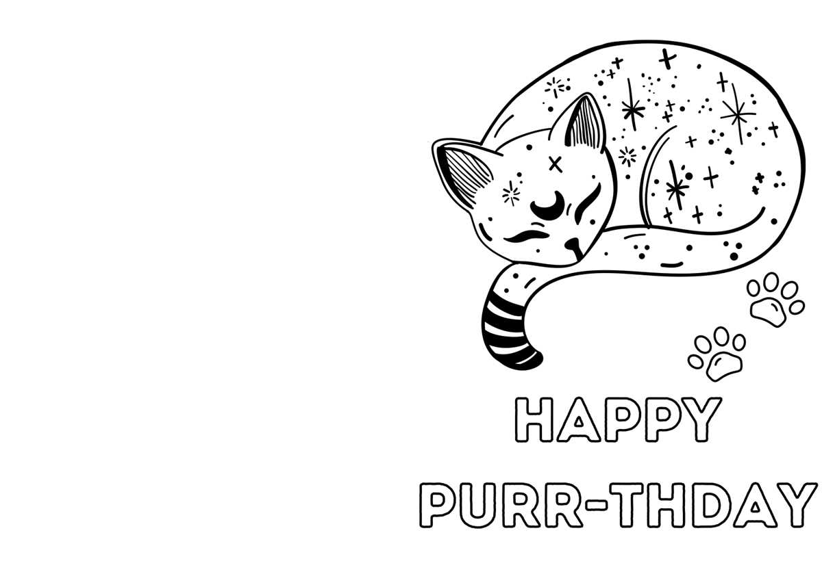 printable birthday cards with cats printable birthday cards with cats