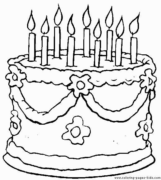 printable birthday coloring sheets