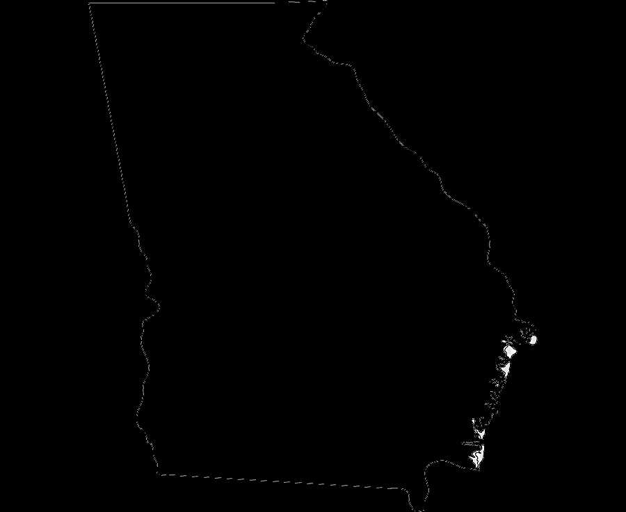 printable blank georgia regions map