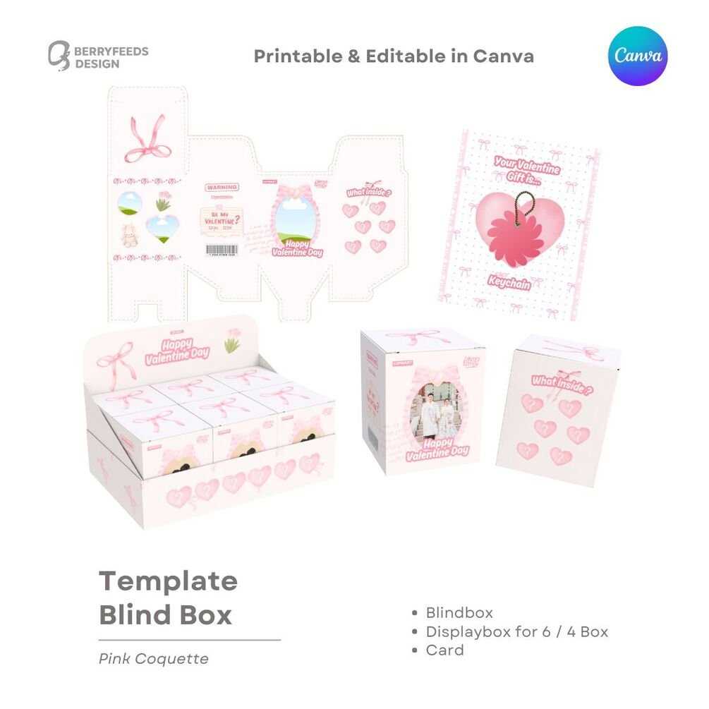printable blind box template printable blind box template