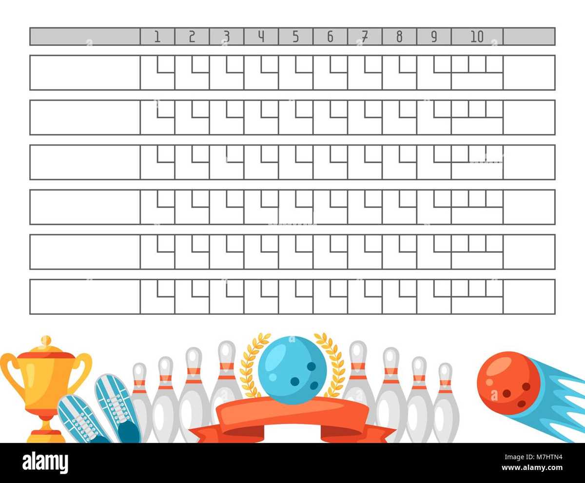printable bowling score sheet printable bowling score sheet