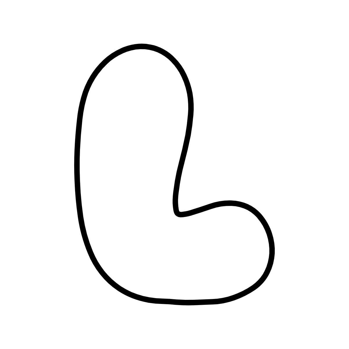 printable bubble letters l printable bubble letters l