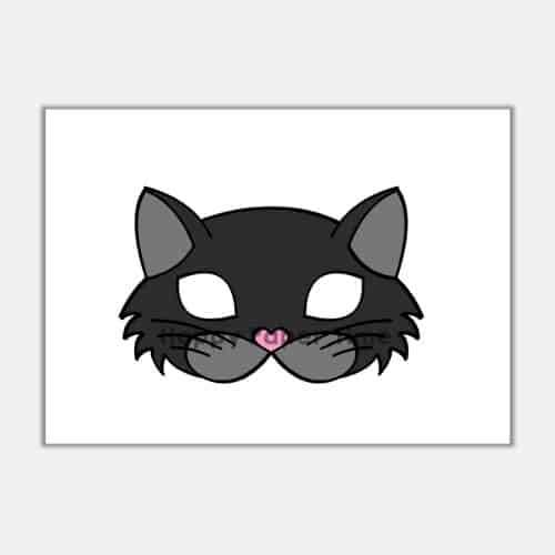 printable cat mask template
