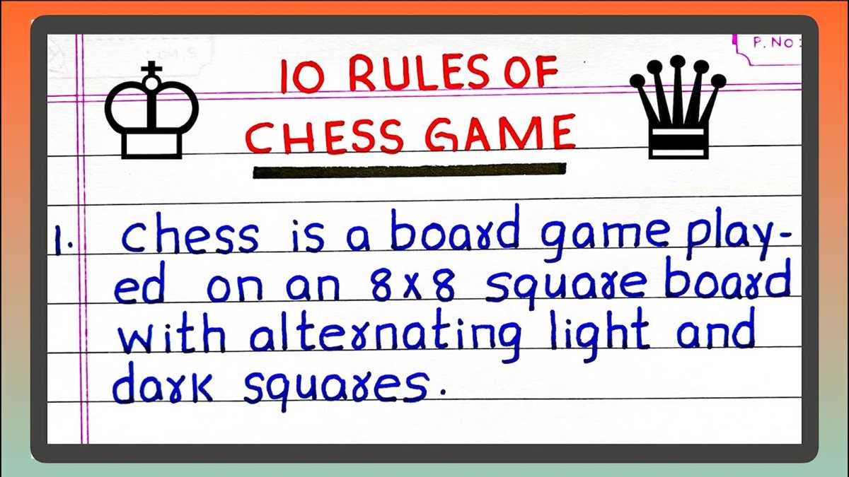 printable chess rules printable chess rules