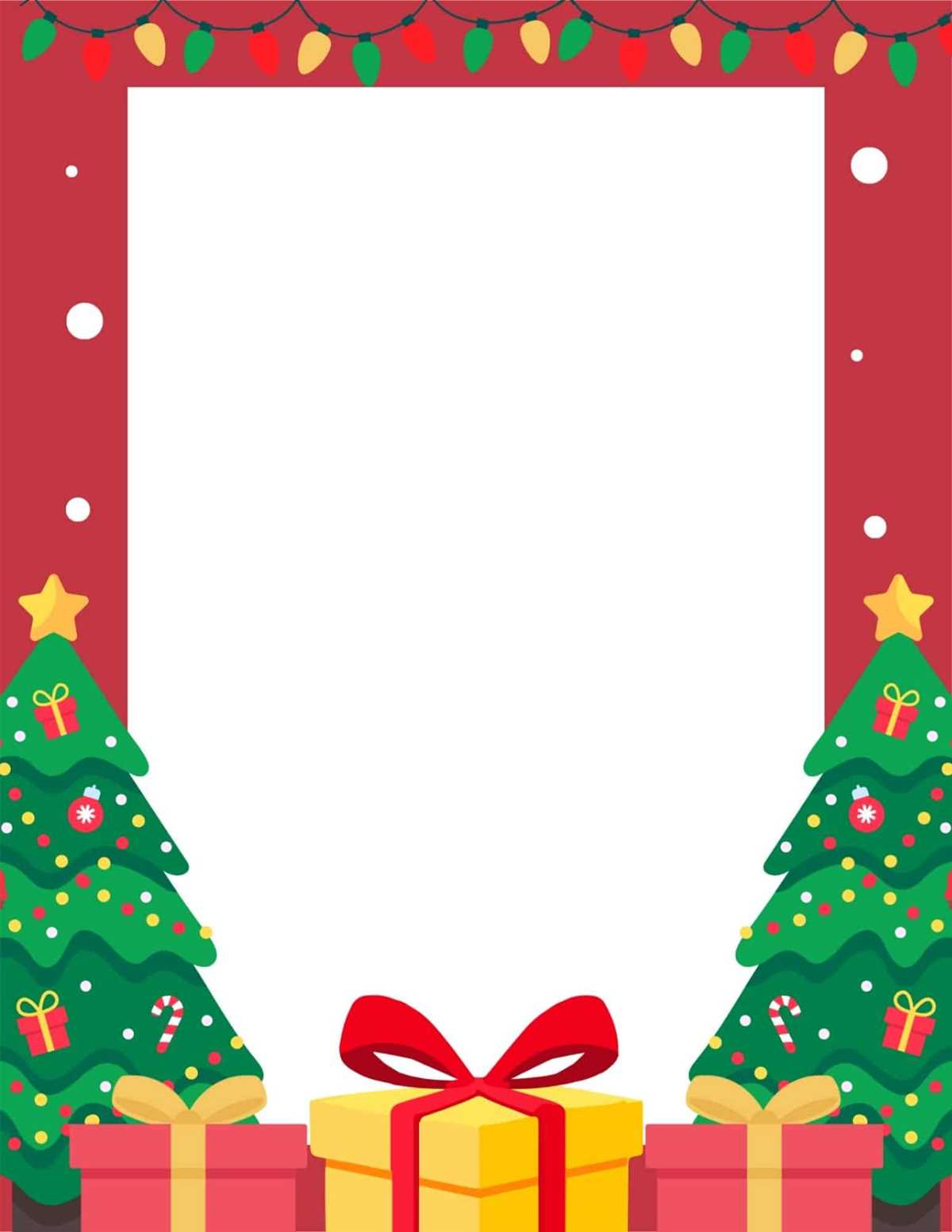 printable christmas border