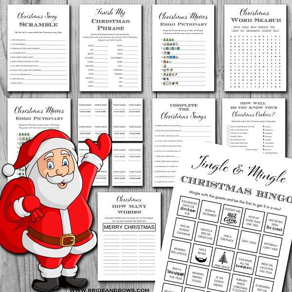 printable christmas party games printable christmas party games