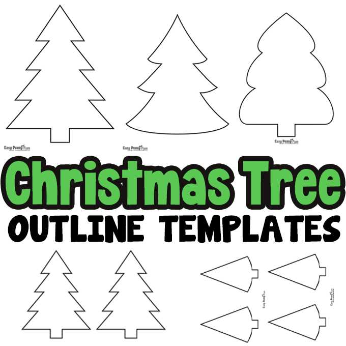 printable christmas tree template