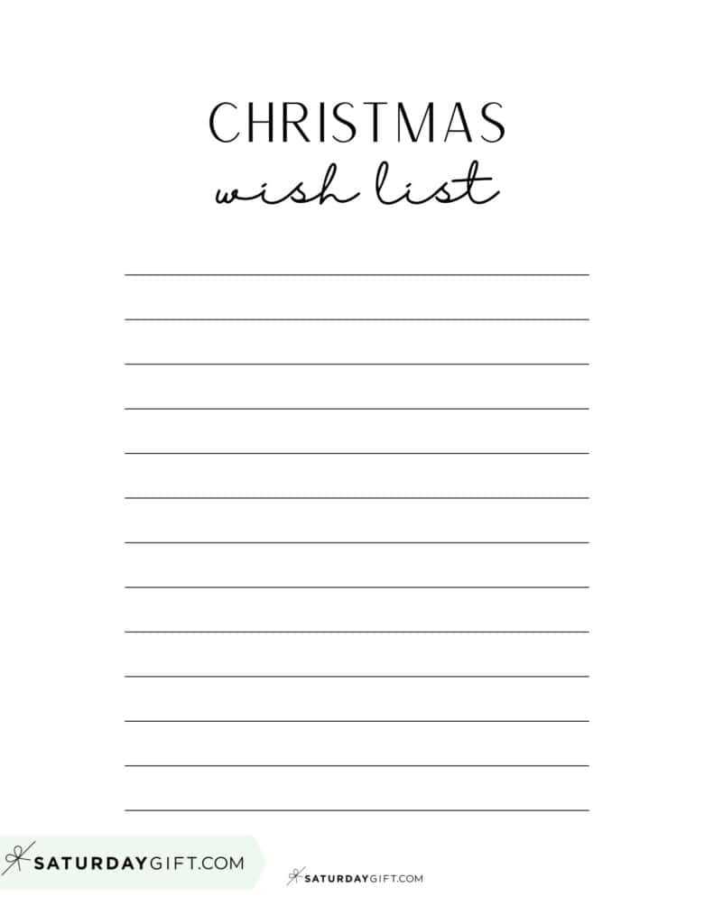 printable christmas wish list free printable christmas wish list free