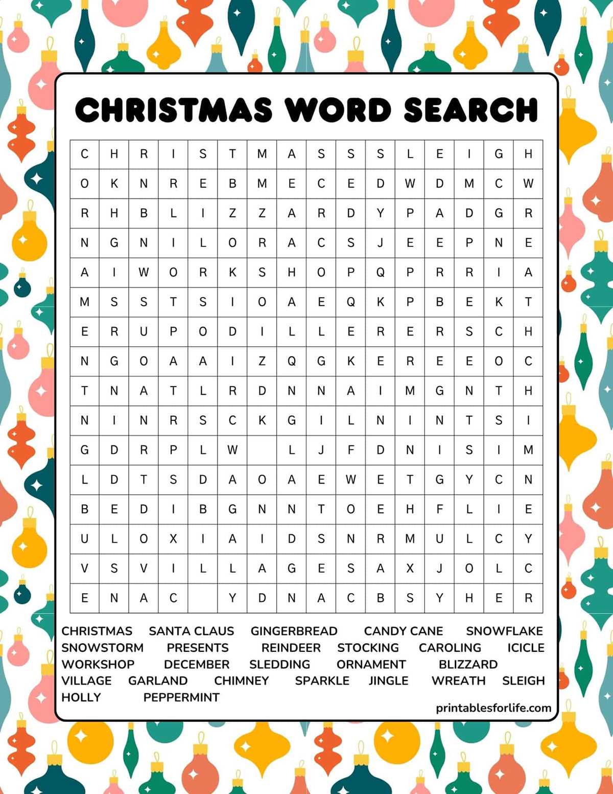 printable christmas word puzzles printable christmas word puzzles