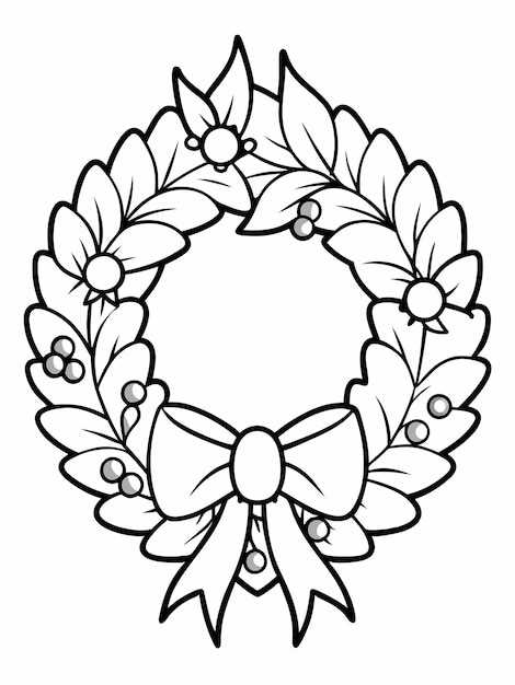 printable christmas wreath coloring pages printable christmas wreath coloring pages