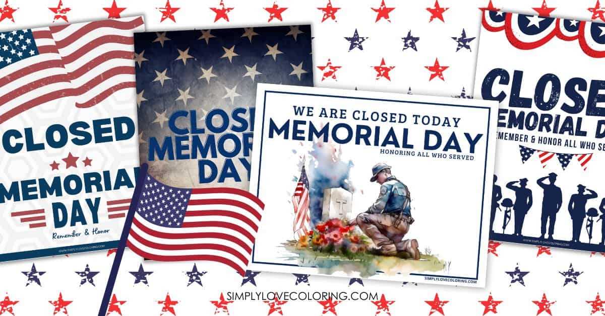 printable closed signs for memorial day printable closed signs for memorial day