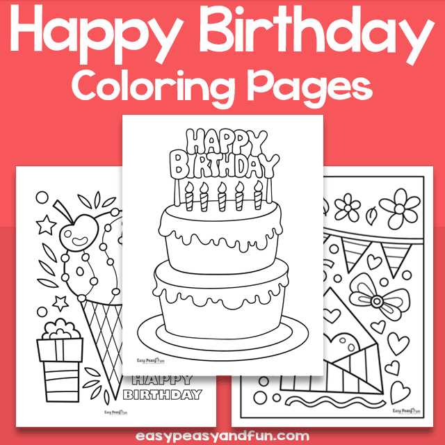 printable coloring birthday cards
