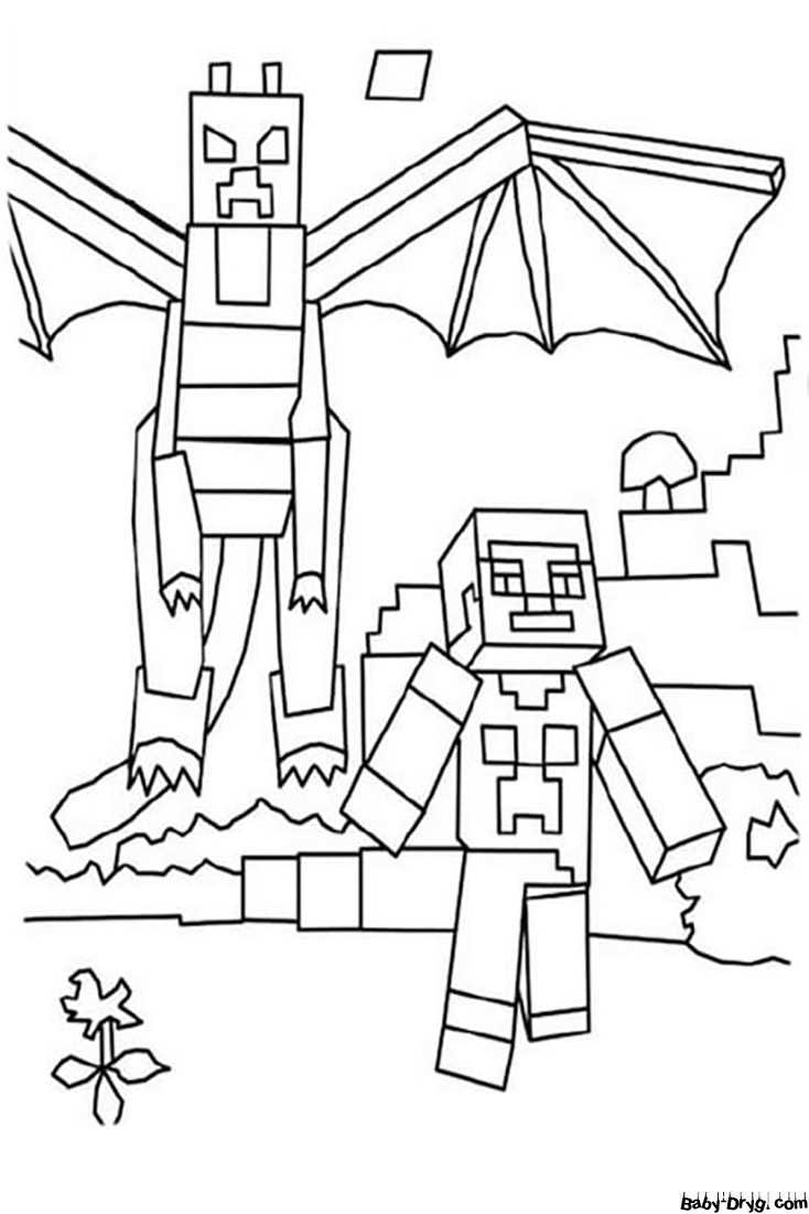 printable coloring minecraft
