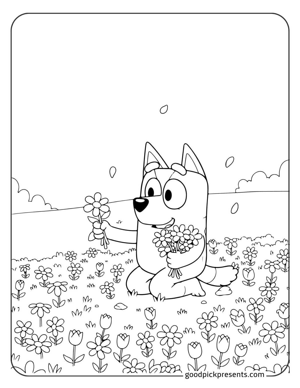 printable coloring pages bluey printable coloring pages bluey