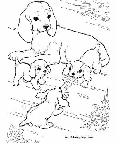 printable coloring pages dogs