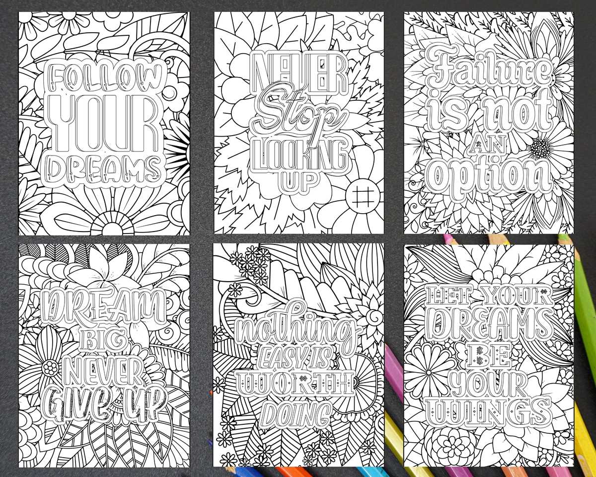 printable coloring pages for adults quotes