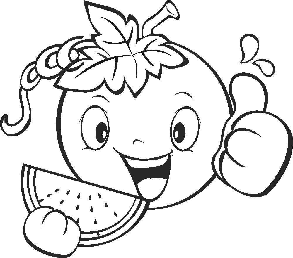 printable coloring pages fruit