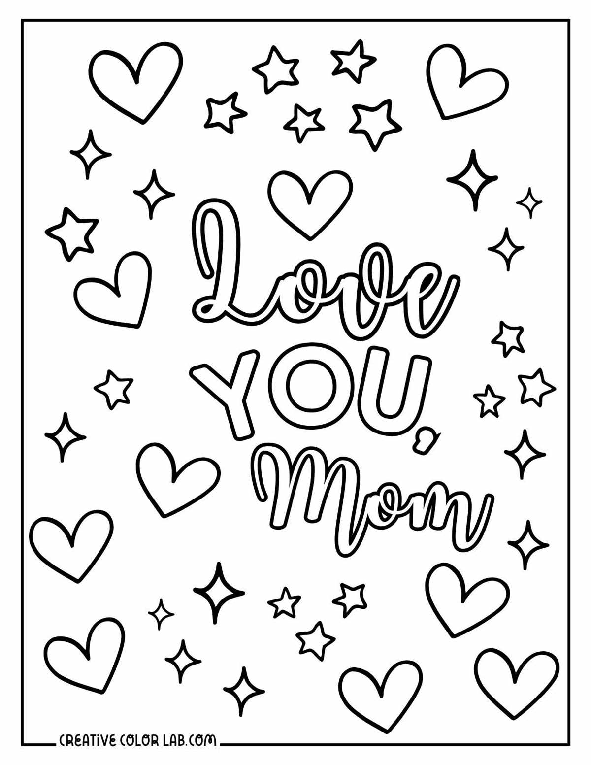 printable coloring pages i love you