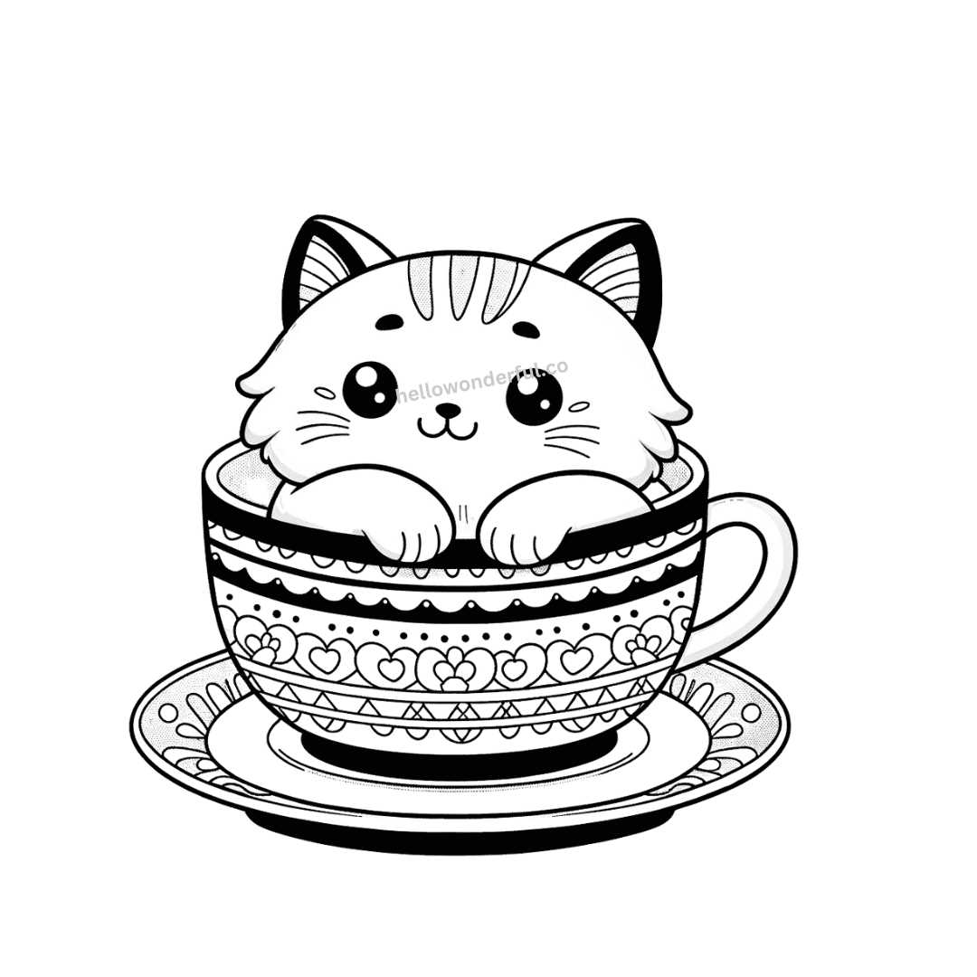 printable coloring pages kitty